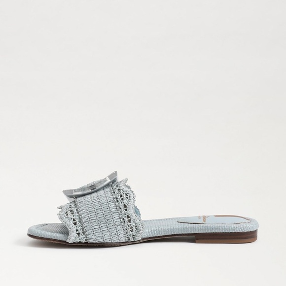 Sam Edelman Bambi Slide Raffia Buckle Sandal Size‎ 8 - Picture 5 of 10